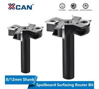 Fraise XCAN à 4 dents pour le fraisage de planches, fraises de surfaçage 8-12 mm, fraise à raboter le bois, insert en carbure pour l'aplatissement des dalles