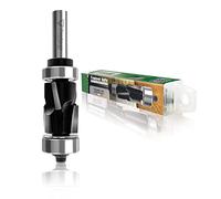 Fraiser fraise à affleurer à compression UP/DOWN avec roulement supérieur et inférieur - queue 8mm, hauteur de coupe 25,4mm - pour défonceuse verticale et affleureuse - bois et stratifiés