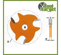 CMT Orange Tools - Fraise disque pour rainurage CMT82235011 HM-D=47.6 l=5.0 B=8 MFLS