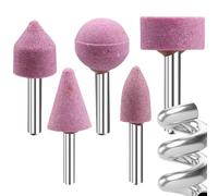 Fraises À Meuler Pour Perceuse | 5 Pièces Accessoires Pour Meuleuse Rotative | Accessoire De Gravure Pour Artisanat | pour Ponçage Perçage Gravure Découpe Sculpture Métal Bois Artisanat