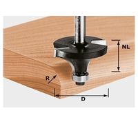 Fraises à moulurer HW avec queue de 12 mm FESTOOL HW S12 D63/32/R25 - 491107