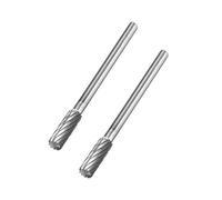 Fraises en carbure à coupe unique Fraises rotatives à coupe cylindrique Lime de coupe en forme de cylindre Fraise 1/8 pouces et taille de tête de 4 mm pour mèches de meuleuse 2pcs