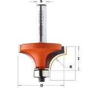 Fraise à chanfreiner 1/4 rond carbure 2 coupes - r 3,2 mm - Ø 19,1 x I 12,7 mm - Q8 - MFLS FORESIENNE - CMT93819011