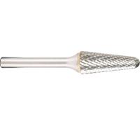 Fraises sur tige en carbure de tungstène - Forme L - Denture croisée - 12,7 mm