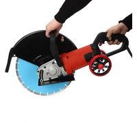 Fraiseuse à béton électrique, 3000 RPM. Scie à béton, coupe-béton avec un diamètre de disque de 350 mm et une profondeur de coupe réglable de 135 mm. Scie à pierre, coupe-pierre à sec, scie à mur pour