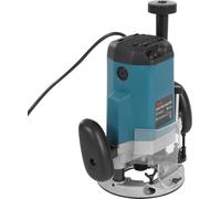 Fraiseuse à bois - Défonceuse 2200 W - 6 vitesses - Pince de serrage 6,35/9,52/12,7 mm - Alimentation secteur - Moteur à balais en cuivre pur - Bleu