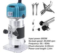 Fraiseuse à bois - Défonceuse électrique/défonceuse supérieure - 33 000 tr/min - Pour fraiser, chanfreiner, graver - e CE - Argent
