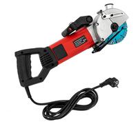 Fraiseuse à rainurer pour béton - Fraiseuse à rainurer les murs / scie circulaire - 2700 W - Lame de 133 mm - Profondeur de 42 mm - Largeur de 40 mm - Guidage laser - Prise UE 220 V - Rouge