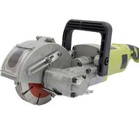 Fraiseuse à rainures 4000W avec 5 lames – Machine à rainures sans poussière pour béton, briques et murs – Profondeur de fraisage réglable de 0 à 3,7 cm, largeur de 0 à 3,3 cm – 6500 tr/min, incluant u