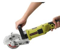 Fraiseuse à rainures - Fraiseuse électrique pour murs, 4000W, 220V - Profondeur/largeur réglable de 30 à 32 mm - 5 disques de 121 mm - Portative - Vert