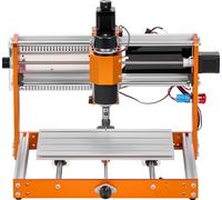 Fraiseuse CNC, broche 500 W, fraiseuse à graver le bois à 3 axes, avec zone de travail de 300 x 180 x 80 mm, contrôleur hors ligne, interrupteur de fin de course, arrêt d'urgence, pour la sculpture et