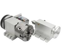 Fraiseuse CNC, fonctionnalité 4e axe, mandrin de précision à 4 mors, 4 mors K12-100