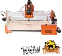 Fraiseuse CNC SucceBuy, broche de 100 W, machine à graver à 3 axes, zone de travail de 400 x 400 x 95 mm, fraiseuse à bois à guidage linéaire, pour la sculpture et l'acrylique