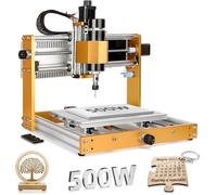 Fraiseuse CNC tout-métal 3018 2.0 PRO+ avec broche de 500W, interrupteurs de fin de course et bouton d'arrêt d'urgence, zone de travail de 300 x 180 x 80 mm. Machine CNC pour le fraisage du bois, de l