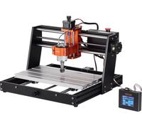 Fraiseuse CNC, zone de travail 300 x 200 x 72 mm, machine de gravure 120 W, kit de fraiseuse à graver et sculpter le bois à 3 axes avec contrôle GRBL, 1 200 tr/min, avec contrôleur hors ligne pour le