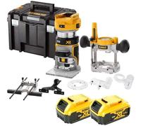 Fraiseuse Dewalt DCW604P2 18V 2 en 1 8mm 2x5,0Ah TSTAK