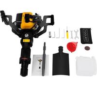 Fraiseuse d'excavation pour arbres de 52 cm³, 2 temps, 45 J. Fraiseuse pour arbres, motobineuse avec pelle, vitesse réglable. Fraiseuse pour souches, pelle mécanique à essence portable, idéale pour la
