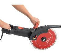 Fraiseuse électrique pour béton, 4300 RPM. Scie à béton, coupe-béton avec un diamètre de disque de 304 mm et une profondeur de coupe réglable de 110 cm. Scie à pierre, coupe-pierre à sec, scie à mur p