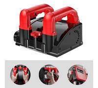 Fraiseuse murale électrique - Ponceuse à béton/rabot mural - 1200 W - 3000 tr/min - Largeur de fraisage 16 cm - Profondeur de coupe 1-4 mm - Prise UE - Rouge