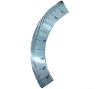 Fraiseuse tourelle - Échelle d'alimentation C15 B159 - Accessoire - Règle en aluminium à 45 degrés - Outil de réglage de l'angle pour l'usinage de la profondeur - Guide métallique industriel - 135 mm