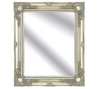FRAMES BY POST Grand Miroir Mural 76,2 x 66 cm avec Cadre argenté Classique Style Antique