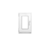 Framex Fenêtre Cave PVC 40x60 cm Blanc Oscillo-Battante DIN Gauche Double | Double Vitrage 32 mm, Largeur x Hauteur: 400 x 600 mm, Sous-Sol, Garage, Abri de Jardin et Cellier