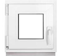 Framex Fenêtre de Cave 40x40 cm, Oscillo-Battante Gauche, Intérieur/Extérieur Blanc | Double Vitrage 32mm, Fenêtre PVC pour Sous-sol, Garage et Abri de Jardin