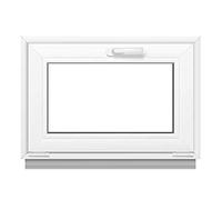 Framex Fenêtre de Cave 40x70 cm, Fenêtre Basculante, Intérieur/Extérieur Blanc | Double Vitrage 32mm, Fenêtre PVC pour Sous-sol, Garage et Abri de Jardin