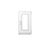 Framex Fenêtre de Cave 50 x 80 cm, Oscillo-Battante DIN Droite, Intérieur/Extérieur Blanc, Double Vitrage 32 mm, PVC pour Sous-sol, Garage et Abri de Jardin