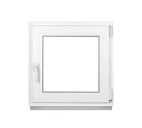 Framex Fenêtre de Cave 50x50 cm, Oscillo-Battante Droite, Intérieur/Extérieur Blanc | Triple Vitrage 32mm, Fenêtre PVC pour Sous-sol, Garage et Abri de Jardin