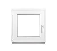Framex Fenêtre de Cave 55x55 cm, Oscillo-Battante Gauche, Intérieur/Extérieur Blanc | Double Vitrage 32mm, Fenêtre PVC pour Sous-sol, Garage et Abri de Jardin