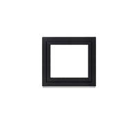 Framex Fenêtre de Cave 90x80 cm, Oscillo-Battante Droite, Intérieur Blanc/Extérieur Anthracite | Triple Vitrage 32mm (900x800 mm), Poignée à Gauche, Fenêtre PVC pour Sous-Sol, Garage et Abri de Jardin