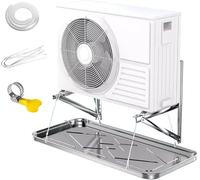 Français : Kit De Bac De Vidange De Climatiseur, Bac De Vidange en Acier Inoxydable pour Unité Extérieure De Climatiseur, Kit De Vidange De Climatiseur De Fenêtre, 1-1.5p, 3m Water Pipe