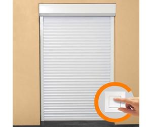 FRANCE-COMBI Volet roulant aluminium moteur à câble - L 150 x H 220 cm