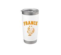 FRANCE FRANCAIS FRENCH EUROPE SPORT FAN FEMMES HOMMES Gobelet isotherme en acier inoxydable double paroi