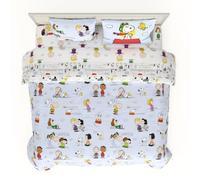 Franco Collectibles Peanuts Parure de lit 7 pièces Super Douce avec taie d'oreiller, très Grand lit, (Produit sous Licence Officielle)