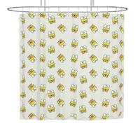 Franco Collectibles Sanrio Keroppi Rideau de Douche en Microfibre 183 x 183 cm Produit sous Licence Officielle