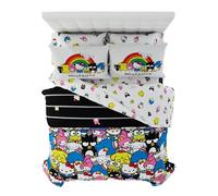 Franco Collectibles Sanrio Parure de lit 7 pièces Super Douce avec Couvre-Oreiller, Motif Hello Kitty & Friends (Produit sous Licence Officielle)