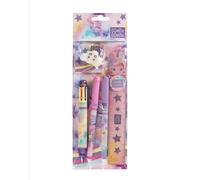 Franco Cosimo Panini MOFU MOFU - Kit de papeterie Mofu Mofu, avec stylo à boule, stylo effaçable, règle de gabarit, taille-crayon 2 trous, caoutchouc nuage, pour école primaire ou moyenne