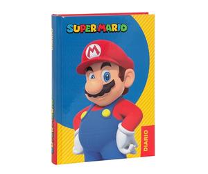 Franco Cosimo Panini Super Mario - Agenda scolaire officiel Super Mario, 12 mois, idéal pour l'école primaire, avec couverture rembourrée et 320 pages intérieures imprimées en couleur, 13 x 17,8 cm