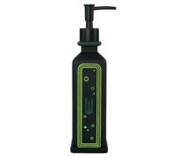 Franco Distributeur de Savon à Pompe pour Bain Dur, résine, Noir et Vert