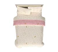 Franco Lux Hello Kitty Parure de lit 7 pièces en Velours Super Douce et Confortable avec Couette réversible et taie d'oreiller et Sac fourre-Tout, lit Double, (Produit sous Licence Officielle)