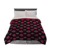 Franco Naruto Anime Akatsuki Parure de lit en Microfibre Douce pour Grand lit (Produit Officiel Naruto)