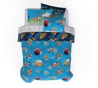 Franco Parure de lit 7 pièces réversible en Microfibre Super Douce et Confortable avec taie d'oreiller, pour lit Double, (Produit sous Licence Officielle)
