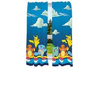 Franco Rideaux de fenêtre pour Chambre d'enfant, 208,3 x 160 cm, Motif Pokémon, Multicolore