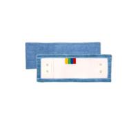 Frange microfibre classique languettes et poches épaisse bleue 40 cm