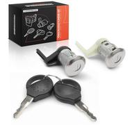 Frankberg 2x Barillet serrure de porte Avant Gauche Droite Compatible avec 206 Hayon 2A/C 206 SW 2E/K 206 Fourgon 206 CC 2D Remplacer# 9170N8