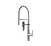 Franke Mitigeur de cuisine sur pied Vital 120.0621.230 Semi-Pro Chrome/Gun metal, filtration intégrée