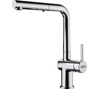 Franke Active New - Mitigeur d'évier FN 6560.031, montage sous fenêtre, avec douchette extractible, chrome 115.0653.391
