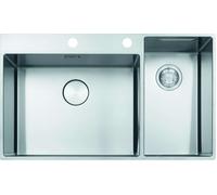 Franke Box Center - Évier BWX 220/620-54-27/2, 86x51 cm, inox 127.0538.259